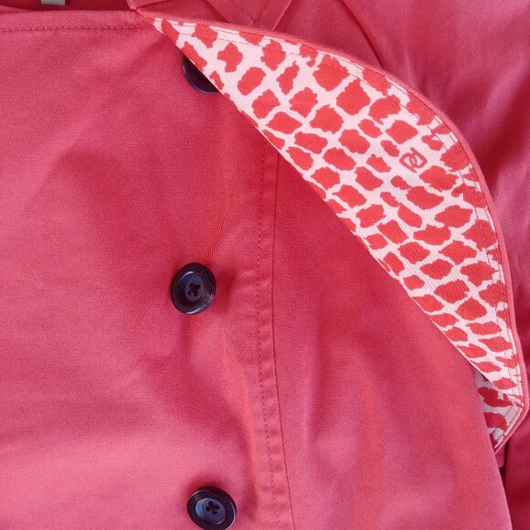 Ports International orange cotton cropped double breasted jacket size 6 - Picture 8 of 14